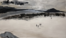 Stroll With Friends, 40x30 (SOLD)