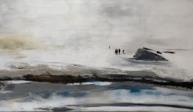Hiking With  Friends,  24x48 (SOLD)